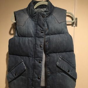 Gap Denim Puffer Vest